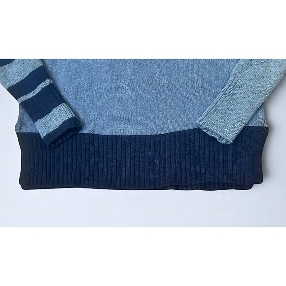 Zaket & Plover Merino Wool Blend Colorblock Sweater, Size M - Picture 2 of 8